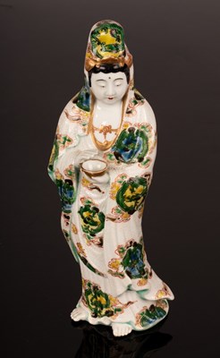 Lot 989 - A 19th Century famille verte figure of a Bijin,...