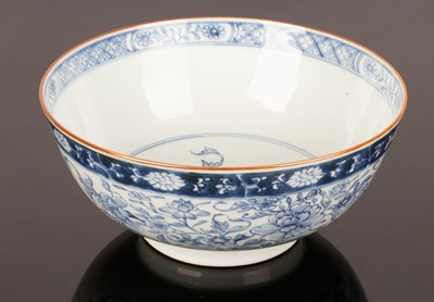 Lot 1014 - A Chinese blue and white bowl, Qianlong, circa...