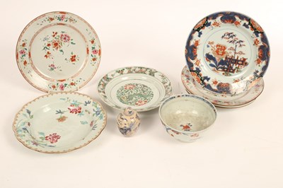 Lot 1022 - A Chinese famille verte saucer dish decorated...