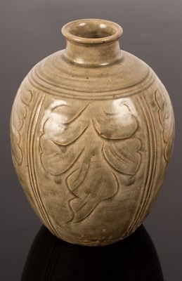 Lot 1064 - A 20th Century Yaozhou type baluster vase...