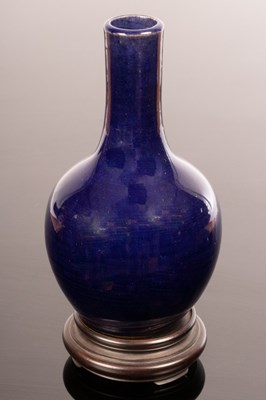 Lot 1075 - An 18th Century Chinese blue porcelain vase,...