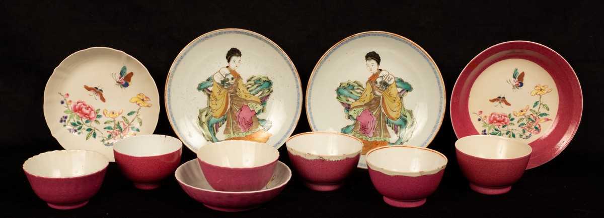 Lot 1077 - A group of Chinese famille rose porcelain...