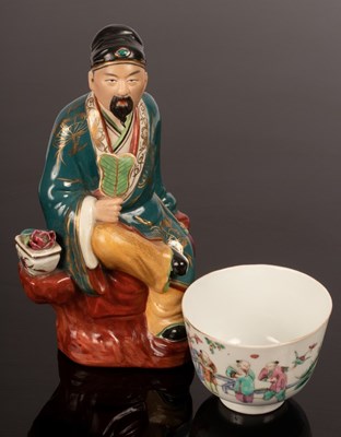 Lot 1079 - A 19th/20th Century Chinese porcelain figure...