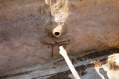 Lot 1101 - A Charles II rectangular lead cistern, dated...
