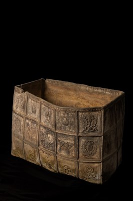 Lot 1101 - A Charles II rectangular lead cistern, dated...