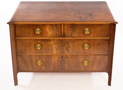 Lot 1156 - A late 18th Century mahogany chest of two long...