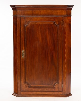 Lot 1159 - An early 19th Century oak hanging corner...