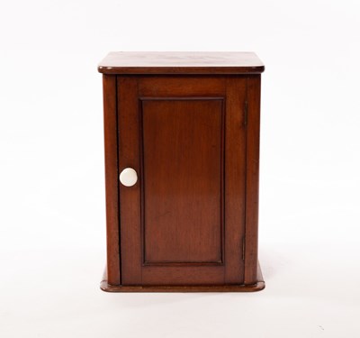 Lot 1190 - A Victorian mahogany bedside cupboard with a...