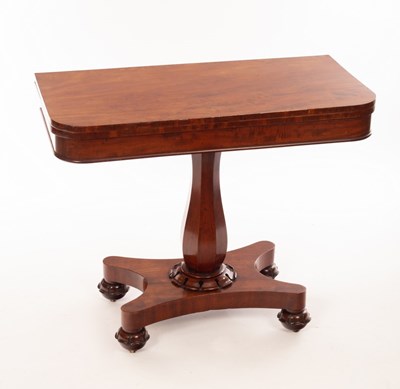 Lot 1210 - A William IV mahogany tea table, on octagonal...