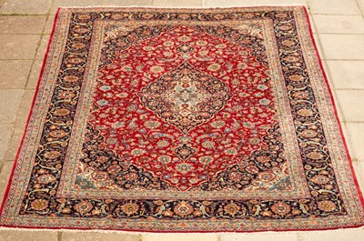 Lot 1263 - A Central Persian Isfahan carpet, 410cm x 290cm