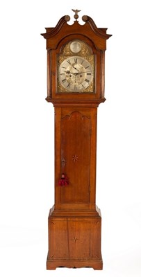 Lot 1285 - A late 18th Century eight-day oak longcase...