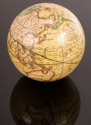 Lot 1394 - A George Adams 3-inch English pocket globe,...