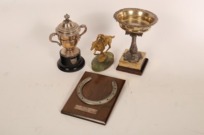 Lot 1405 - A collection of racing trophies relating to...