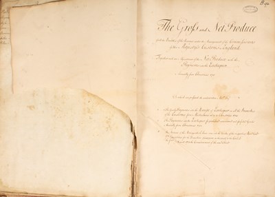 Lot 803 - The Gross and Net Produce of all the Branches of the Revenue