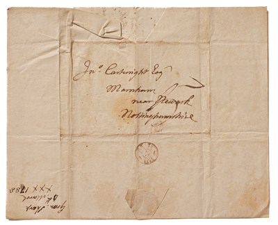 Lot 811 - The Correspondence of John Cartwright (1740-1824, Political Reformer)