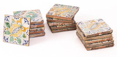 Lot 145 - Sixteen ceramic tiles