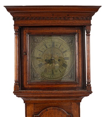 Lot 500 - An eight-day oak longcase clock