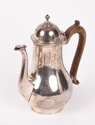 Lot 6 - A silver coffee pot