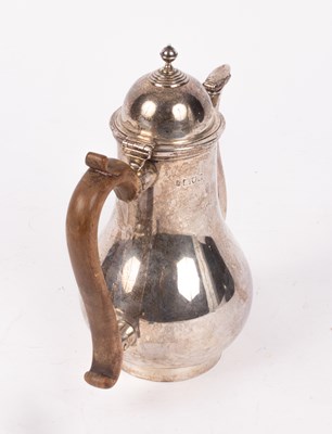 Lot 6 - A silver coffee pot