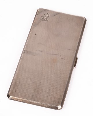 Lot 150 - A silver cigarette case