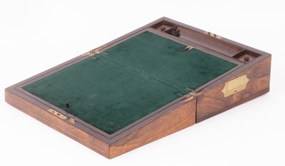 Lot 285 - A George III mahogany inlaid knife box
