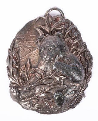 Lot 179 - A Buccellati silver Christmas ornament depicting a Panda