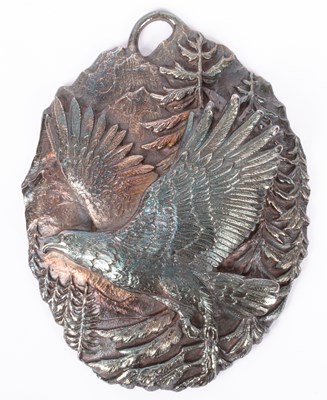 Lot 181 - A Buccellati silver Christmas ornament depicting an Eagle