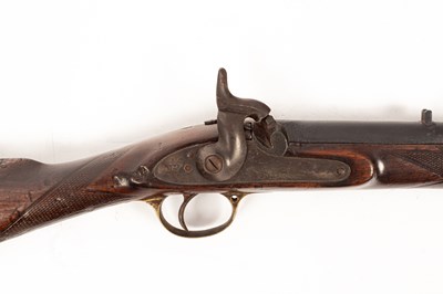 Lot 217 - A Victorian Enfield percussion cap rifle