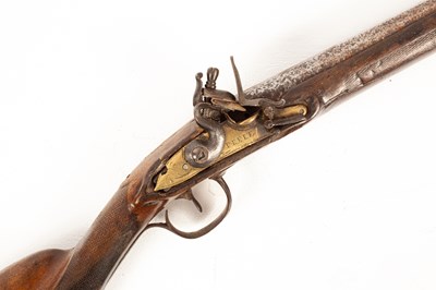 Lot 218 - A flintlock short barrel rifle