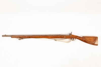 Lot 219 - A percussion cap rifle