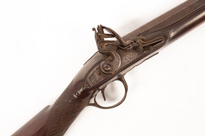 Lot 221 - A Trigg flintlock rifle