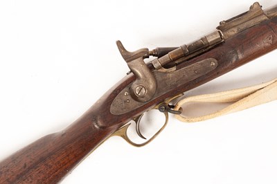 Lot 223 - A Victorian Enfield percussion cap rifle