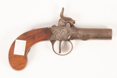 Lot 227 - A Queen Anne percussion cap pistol