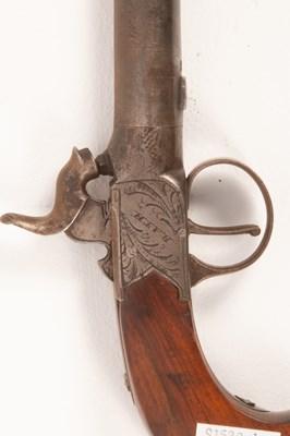 Lot 227 - A Queen Anne percussion cap pistol