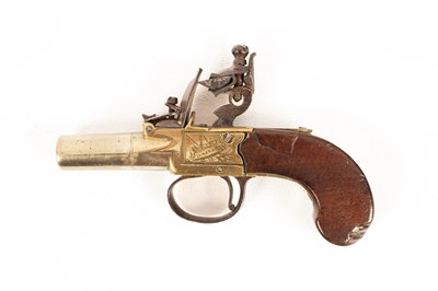 Lot 228 - A Queen Anne flintlock pistol