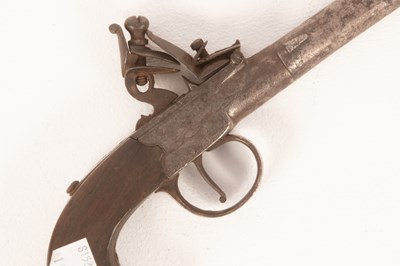 Lot 229 - A Queen Anne flintlock pistol