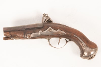 Lot 231 - A small flintlock pocket pistol