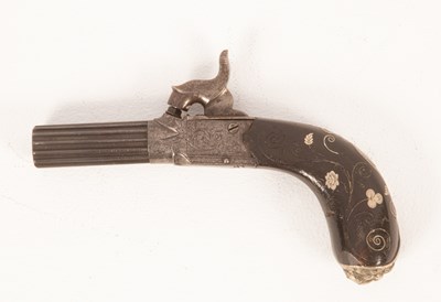 Lot 232 - A small percussion cap pocket pistol