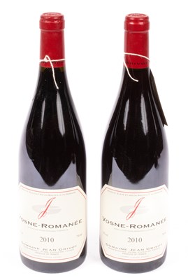 Lot 305 - Red Wine: Domaine Jean Grivot Vosne-Romanee 2010, 2 bottles