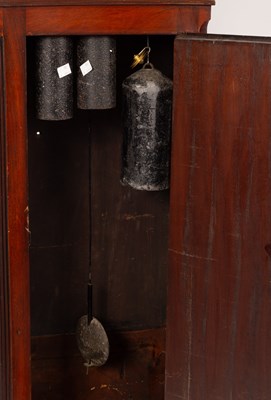 Lot 491 - A late 18th Century mahogany eight-day striking and chiming longcase clock