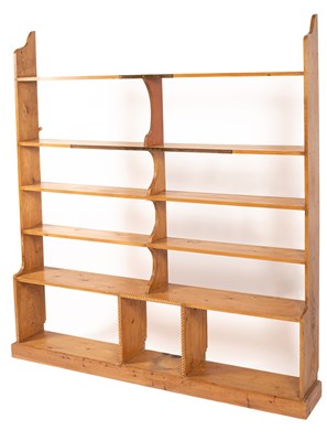 Lot 365 - A set of 20th Century pine shelves