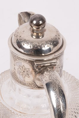 Lot 14 - A Victorian silver mounted claret jug