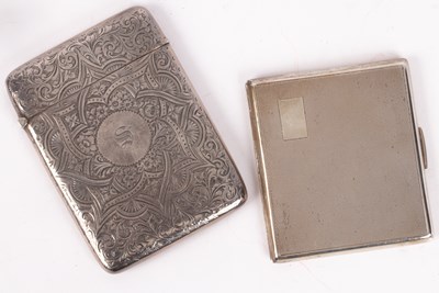 Lot 16 - A silver cigarette case