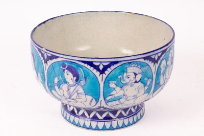 Lot 149 - An Iznik pottery pedestal bowl