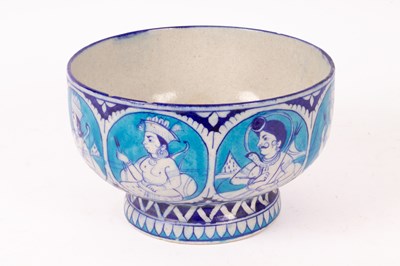 Lot 149 - An Iznik pottery pedestal bowl