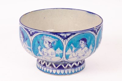 Lot 149 - An Iznik pottery pedestal bowl