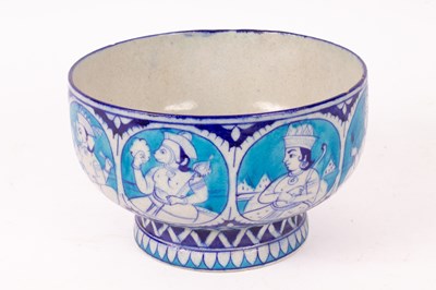 Lot 149 - An Iznik pottery pedestal bowl