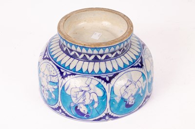 Lot 149 - An Iznik pottery pedestal bowl