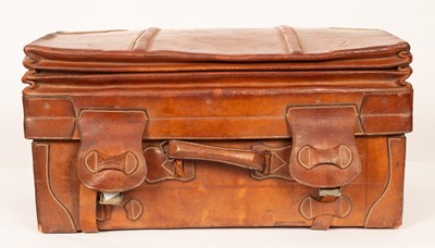 Lot 260 - A leather travelling case by Ismail Usuf