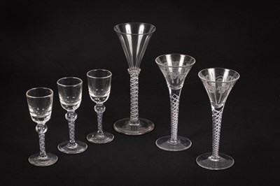 Lot 196 - A group of six 18th Century style glasses